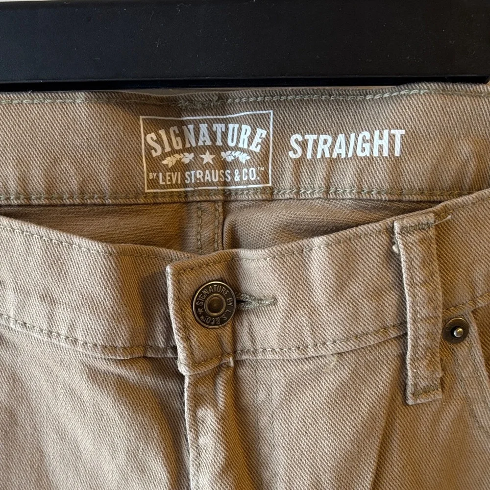 Signature by Levi Strauss Khaki Straight Pants - Picture 2 of 9